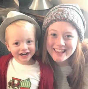 Shanna Carmack and her son smiling into the camera